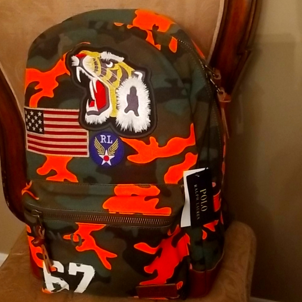 Polo by Raplh lauren camouflage backpack